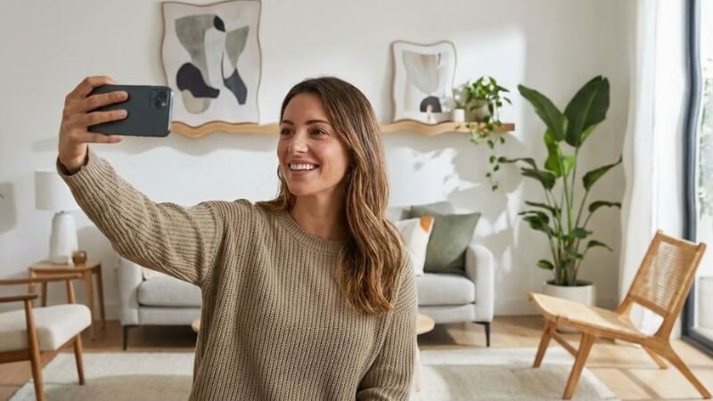 AI video background warping and distortion artifact example