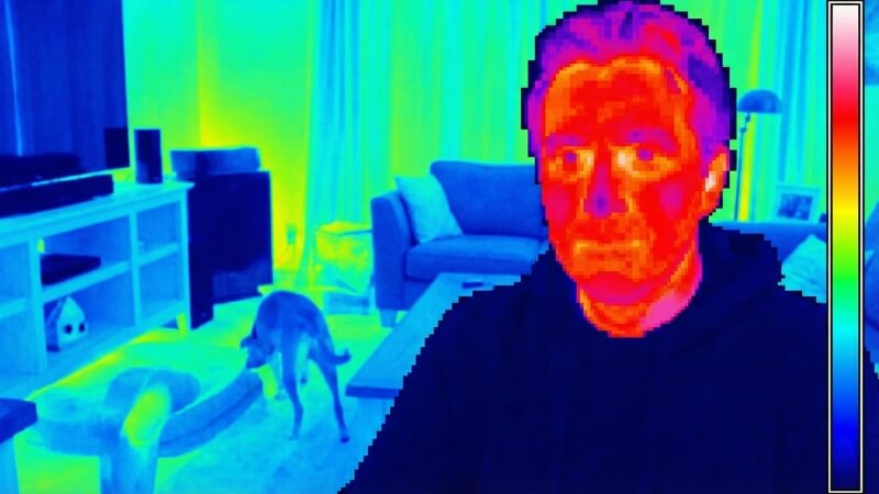 Heatmap image showing Error Level Analysis revealing edited areas